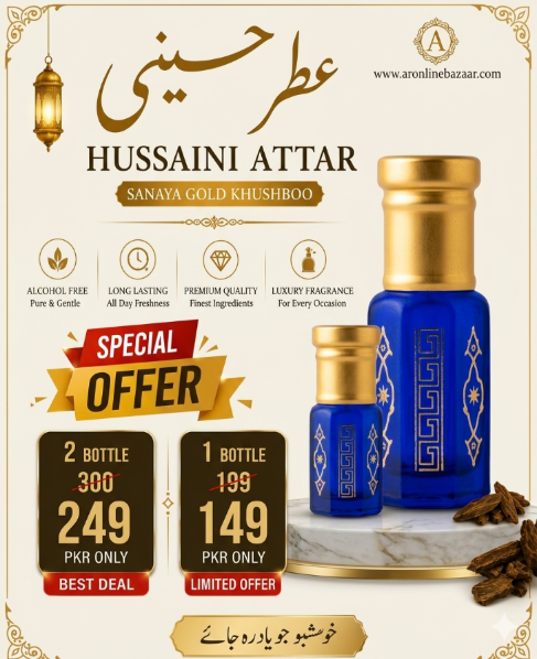 Hussaini Attar – Sanaya Gold Khushboo 2pis